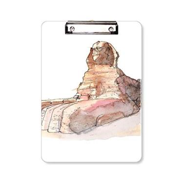 Imagem de Ótima Esfinge de Giza no Egito Prancheta de Pasta de Prancheta para Escrita Placa de Apoio A4