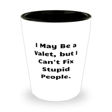 Imagem de Epic Valet, I May Be a Valet, but I Can't Fix Stupid People, Funny Birthday Shot Glass For Friends