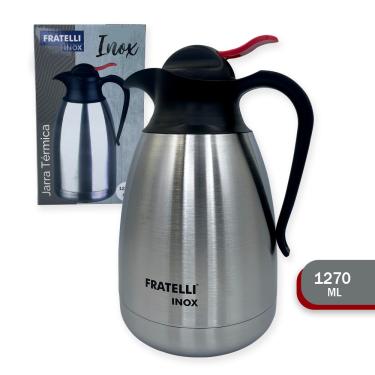 Imagem de Jarra Térmica em Inox 1270ml para Bebidas Quentes e Frias