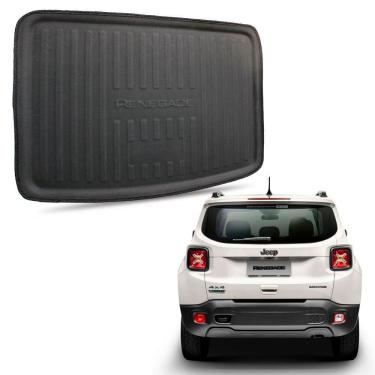 Imagem de Tapete Porta Malas Jeep Renegade 2015 a 2023 Preto Fabricado em Eva com Bordas de Segurança