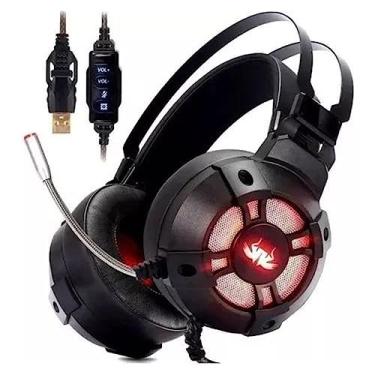 Imagem de Fone de Ouvido Headset Gamer USB P2 Com Led KP-446