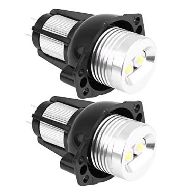 Imagem de Lâmpada LED Sluffs, 2 Peças 12W LED Angel Eyes Halo Ri-ng Marker Light Para Lâmpadas Automotivas E90 E91 05-08, à Prova D'água Redondas De Metal, Para Caminhonete ATV UTV SUV Luz De Barco
