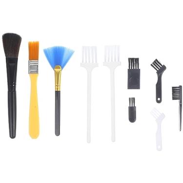 Imagem de OSALADI Conjunto de 10 peças de pincéis de limpeza de computador, kit de escova de limpeza de teclado, ferramentas de limpeza de computador removedor de poeira para câmera, tablet, casa, cozinha, carro, materiais de escritório (cor aleatória)