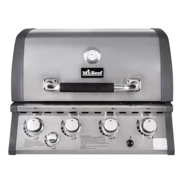 Imagem de Churrasqueira A Gás Em Inox Com 4 Queimadores Mr. Beef
