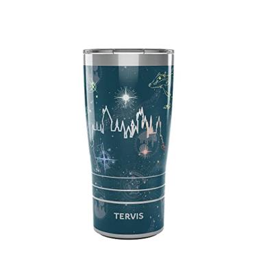 Imagem de Tervis Copo de viagem Traveler Harry Potter Marauder's Constellation com isolamento térmico de parede tripla mantém as bebidas frias e quentes, 590 ml, aço inoxidável