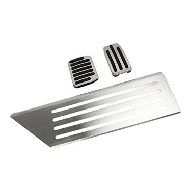 Imagem de Pedal de Freio, Pedal de Acelerador de Carro 3 Peças Superfície de Aço Inoxidável de Frenagem Uniforme para Veículo Com Volante à Esquerda (Modelo A 2021.10 Antes)