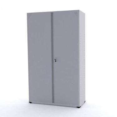 Imagem de Armário 2 Portas 4 Prateleiras AP403M Aço Pandin Móveis Cinza Cristal