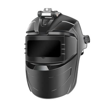 Imagem de Generic Máscara de soldagem capa protetora olho rosto cor preta visão clara material pc para tig mig solda acessório conveniente, com farol