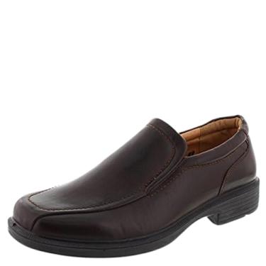 Imagem de Deer Stags Sapato social masculino Greenpoint confortável sem cadarço para casamentos, igreja, escritório, formatura, Marrom escuro, 42