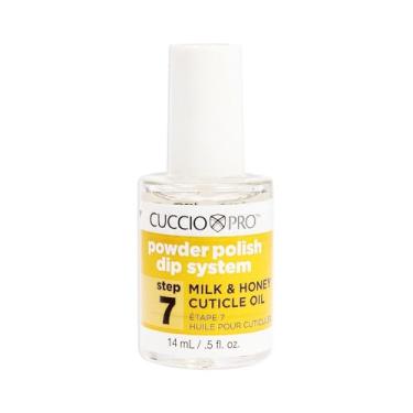 Imagem de Pro Powder Polish Dip System Milk e Honey Cuticle Oil - Passo 7 da Cuccio Cor Para Mulheres - 0,5 Onça de esmalte