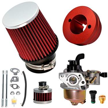 Imagem de JMCHstore Kit adaptador de filtro de ar do carburador para Monster Mega Moto MMB80 MMB105, Coleman B100 RB100 105cc, Motovox MBX10 Baja DB30 97cc Orxyearth Dirt Kids Mini Bike Lifan 80cc MMK80 Go Kart