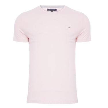 Imagem de Camiseta Tommy Hilfiger Essential Cotton Tee Rosa Claro-Masculino