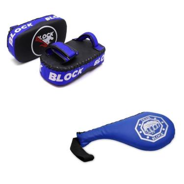 Imagem de Aparador de Chute + Raquete de Chute Muay Thay Profissional-Masculino