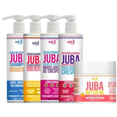 Imagem de Kit Juba Widi Care Vegano Crespo Shampoo + Condicionador + Potencializando + Encrespando + Butter