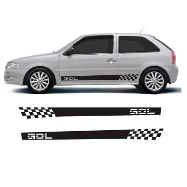 Imagem de Adesivo gol g3 g4 bolinha 2 portas wg1 faixa lateral fita