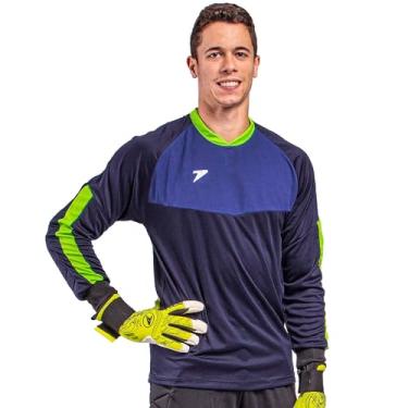 Imagem de CAMISETA M/L GOLEIRO SHARD 04385-MMVC - AZUL MARINHO/VERDE CLARO M
