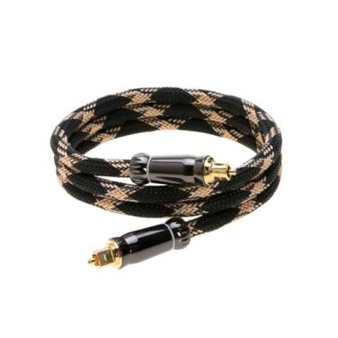 Imagem de Cables Direct Online Cabo de áudio óptico Toslink premium de 3 m de alta fidelidade para home theater, barra de som, consoles de jogos, conectores banhados a ouro com design trançado de nylon durável