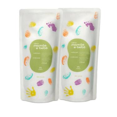 Imagem de Kit Refil Condicionador Mamãe E Bebê Natura 200ml c- 2 Unidades