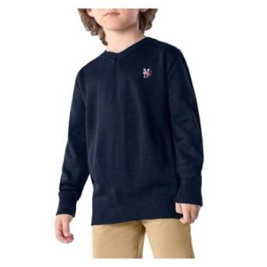 Imagem de Blusa Infantil Masculina Brandili Tricot Azul Marinho - 5525-Masculino