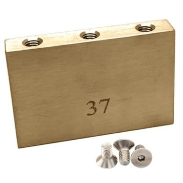 Imagem de TUOREN Bloco de tremolo de latão grosso para ponte de guitarra elétrica Floyd Rose (37 mm)