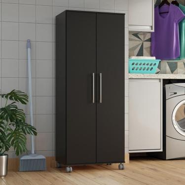 Imagem de Armario Lavanderia Marcela 2 Pts 1,40m Com Rodinhas