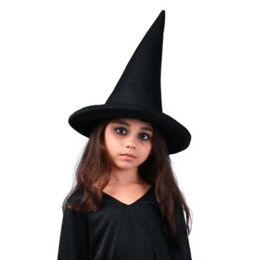 Imagem de Fantasia Bruxa Preta Feminino Clássica Halloween Abrakadabra G
