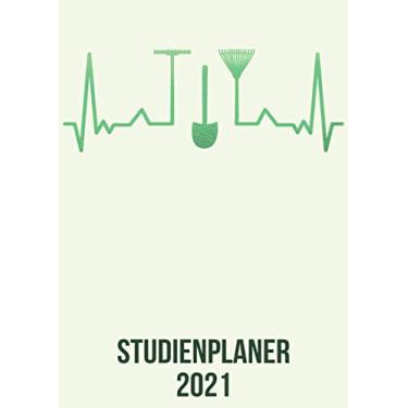 Imagem de Studienplaner 2021: DIN A4 Kalender von 01/2021-12/2021 1 Tag = 1 Seite mit großem Tageskalender und großartiger Übersicht. Monatsübersicht, ... Kalenderbuch/Gärtner heartbeat herzschlag