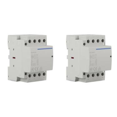 Imagem de Contator 4P 63A 24V AC, Projetado para Uso Doméstico, Isolamento Superior, Design Compacto Com Diagrama de Fiação, Sem Ruído para Aplicações Domésticas