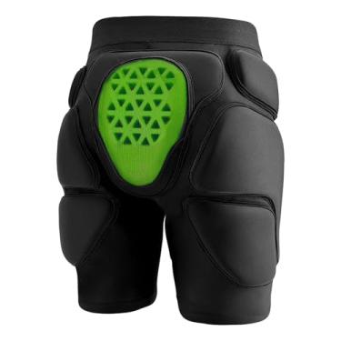 Imagem de Almofada de Bunda de Snowboard, 3 Camadas Respiráveis ​​3d Protetoras Acolchoadas Calças de Patinação Shorts de Almofada de Cóccix para Esqui Snowboard Skate (L)