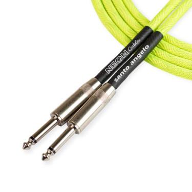 Imagem de Cabo santo angelo neon green para guitarra p10 4,57m