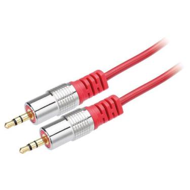Imagem de Cabo P2 x P2 St Gold Fitz 1,8 Metros Vermelho - Tebera