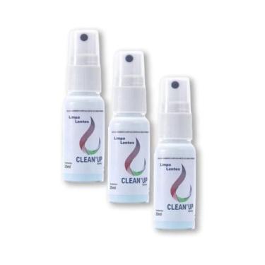 Imagem de Kit 3x Limpa Lentes e Telas Clean Up 25ml Óculos Tv LCD Plasma Celular