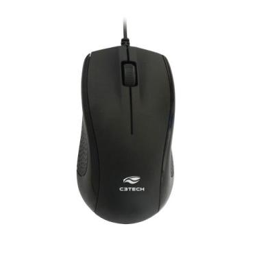 Imagem de Mouse MS-26BK USB Cabo 195cm Preto C3Tech