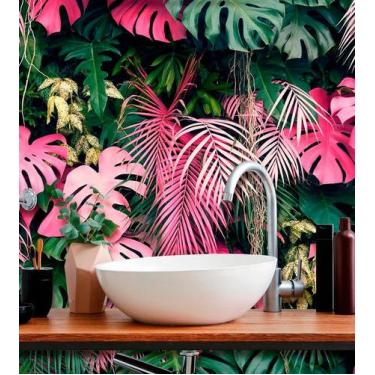 Imagem de Papel de Parede Foto Mural Painel Autocolante Jardim Vertical Rosé Fol