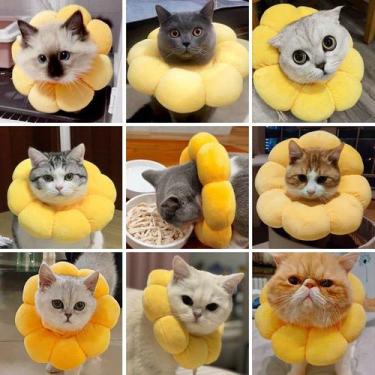 Imagem de Colar Alfomadado Para Gatos Amarelo P - Paws
