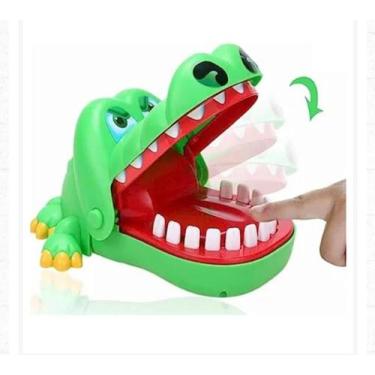 Imagem de Brinquedo jacaré morde o dedo com dentes - TOYS
