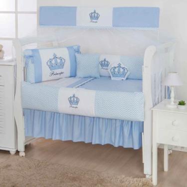 Imagem de Kit de berco masculino e feminino nuvem de amor principe e princesa co