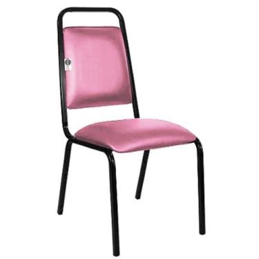 Imagem de Cadeira Empilhável para Hotelaria Linha Hotel Fremont Rosa - Design Of