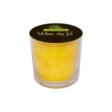 Imagem de Vela no Copo De Vidro 265ml  Citronela - Velas da Jú