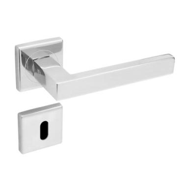 Imagem de Conjunto de fechadura La Fonte 455 Inox ST2-Evo 55 Roseta 347 - La Fon