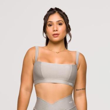 Imagem de Top Feminino Fitness Poliamida Academia Decote Reto Treinos - LOT FITN