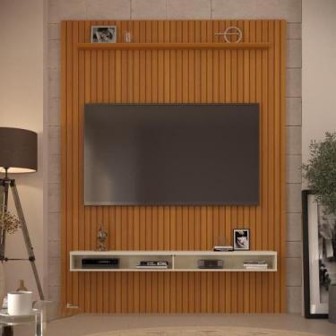 Imagem de Painel Ripado para TV Até 75 Polegadas Intense com Nicho 184cm - ViaNo