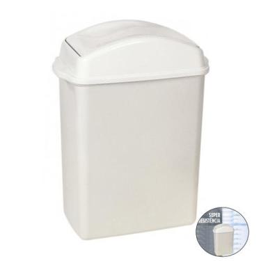 Imagem de Lixeira 20,5 Litros Com Tampa Basculante Cesto Lixo Cozinha Banheiro E