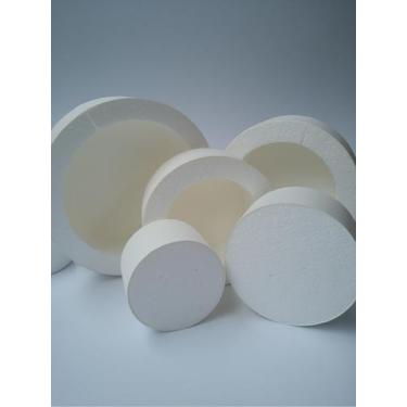 Imagem de Bolo Fake (Falso) Isopor Com Eva Sem Emenda 5And (Branco) - Decorplac