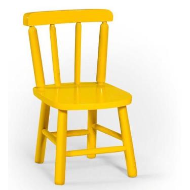 Imagem de Cadeira Infantil - Amarelo - JM Móveis