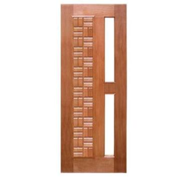 Imagem de Porta Entrada Maciça Clássica para Vidro - Madeira, 2,10 m (altura) x 