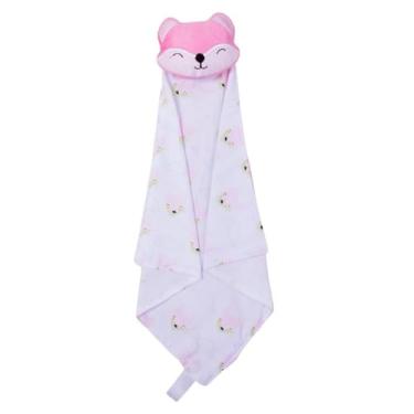 Imagem de Naninha para Bebê de Bichinho de Pelúcia com Prendedor de Chupeta Raposa (Rosa)