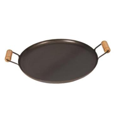 Imagem de Tacho De Ferro 46cm Com Alça De Madeira E Borda Anodilar