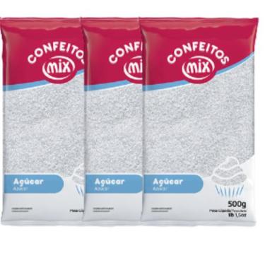 Imagem de Açúcar Colorido Algodão Doce Pipoca Doces Bolo 1,5kg Mix, Incolor