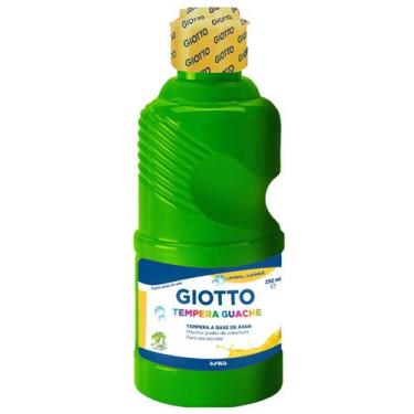 Imagem de Garrafa Tinta Giotto Tempera Guache 250ml Escolha a Cor, VERDE FOLHA